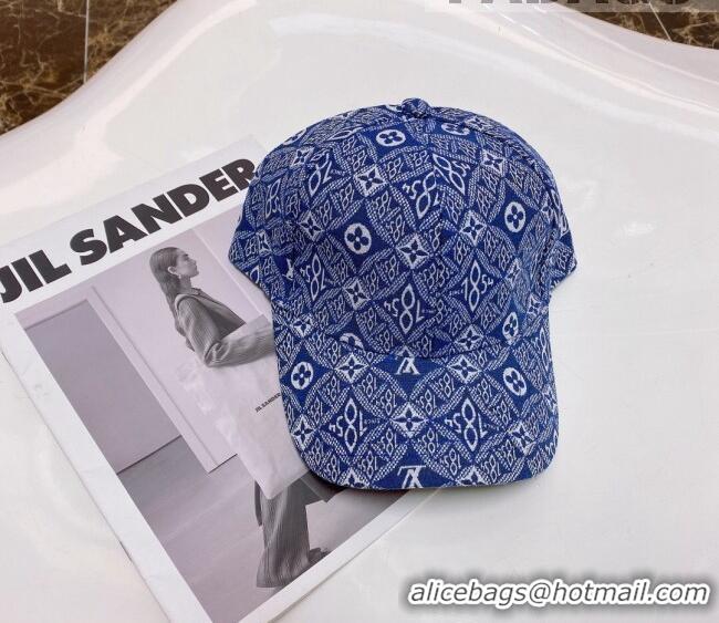 Buy Discount Louis Vuitton Since 1854 Baseball Hat 091525 Blue 2022