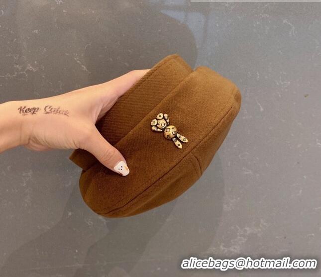 Unique Style Louis Vuitton Beret Hat with Rabbit 091581 Brown 2022