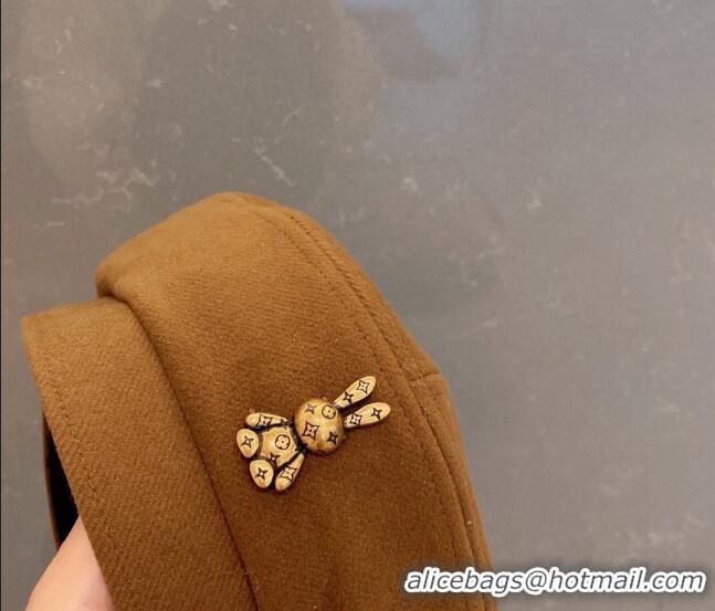 Unique Style Louis Vuitton Beret Hat with Rabbit 091581 Brown 2022