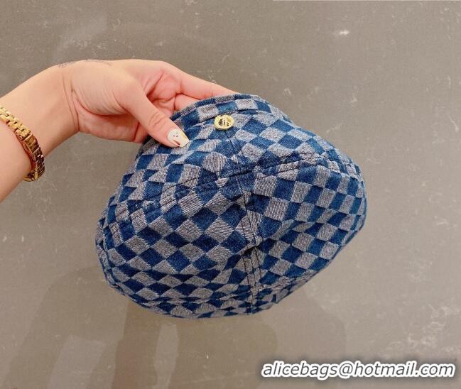 Super Quality Louis Vuitton Damier Beret Hat 091586 Blue 2022