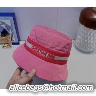 Buy Luxury Dior Cannage Bucket Hat 091511 Pink 2022