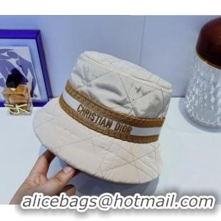 Best Product Dior Cannage Bucket Hat 091511 Beige 2022