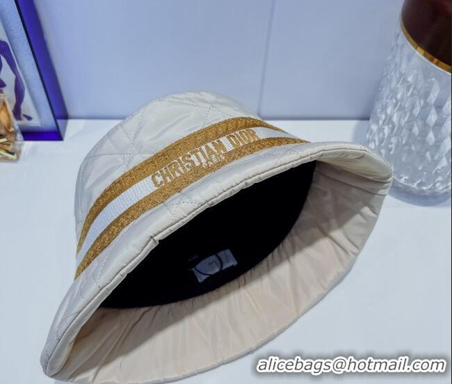 Best Product Dior Cannage Bucket Hat 091511 Beige 2022