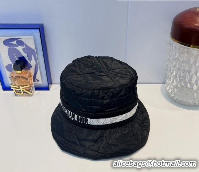 Lowest Cost Dior Cannage Bucket Hat 091511 Black 2022