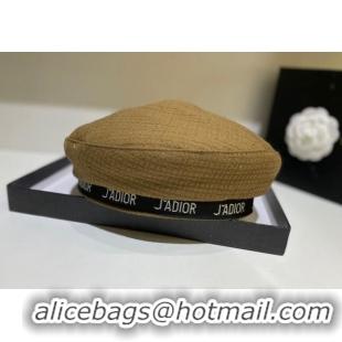 Best Product Dior Beret Hat 091568 Khaki 2022