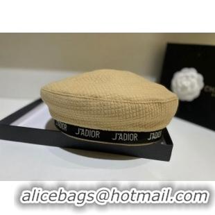 Grade Quality Dior Beret Hat 091568 Beige 2022