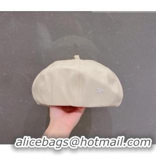 Best Product Dior Beret Hat 091578 White 2022