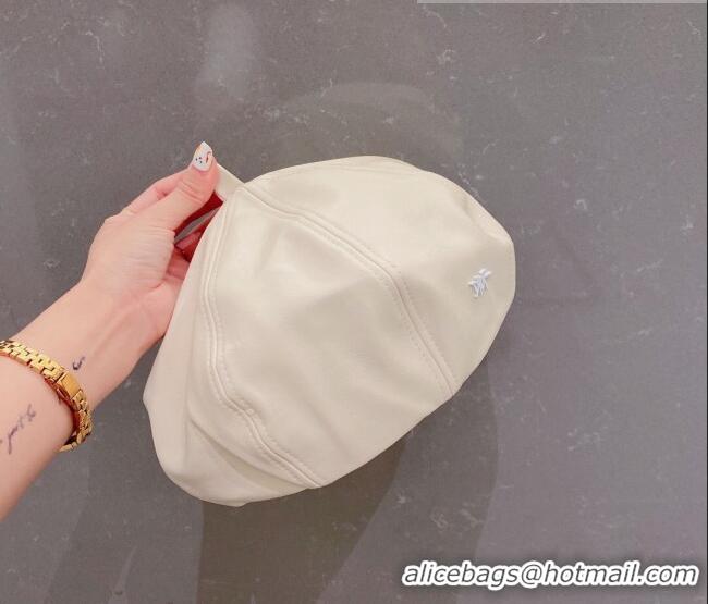 Best Product Dior Beret Hat 091578 White 2022