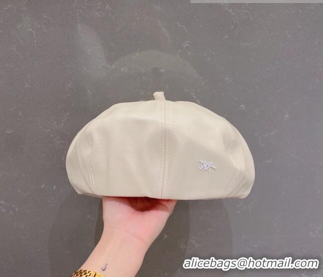 Best Product Dior Beret Hat 091578 White 2022