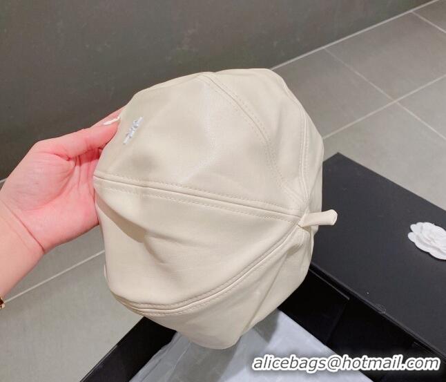 Best Product Dior Beret Hat 091578 White 2022