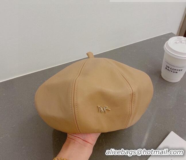 Best Product Dior Beret Hat 091578 Brown 2022