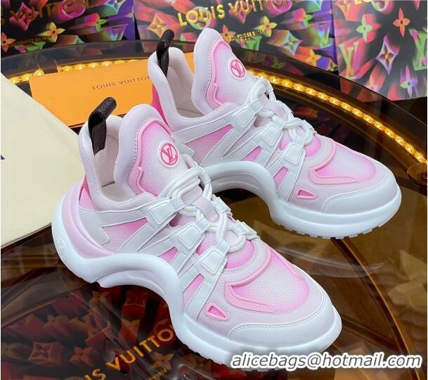 Luxurious Louis Vuitton LV Archlight Gradient Sneakers Pink 0719108