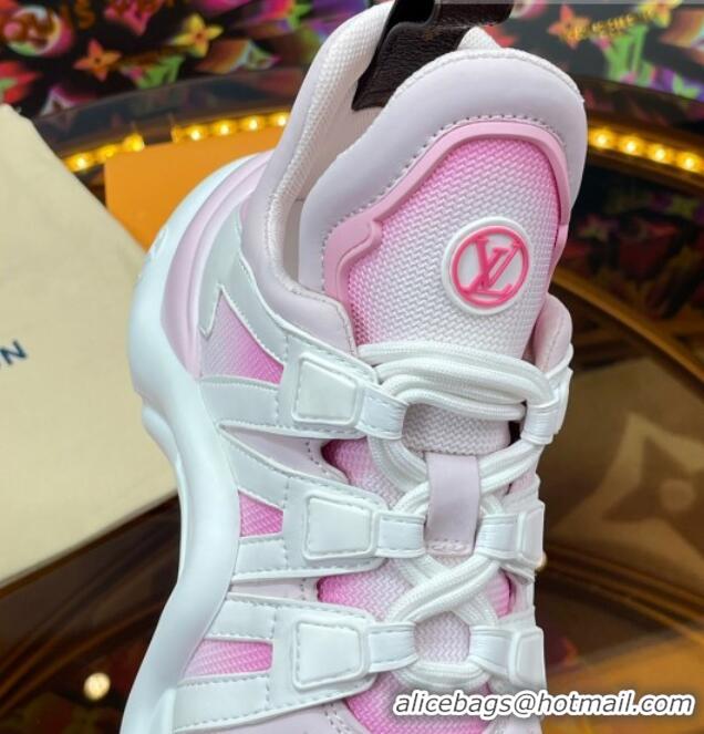 Luxurious Louis Vuitton LV Archlight Gradient Sneakers Pink 0719108