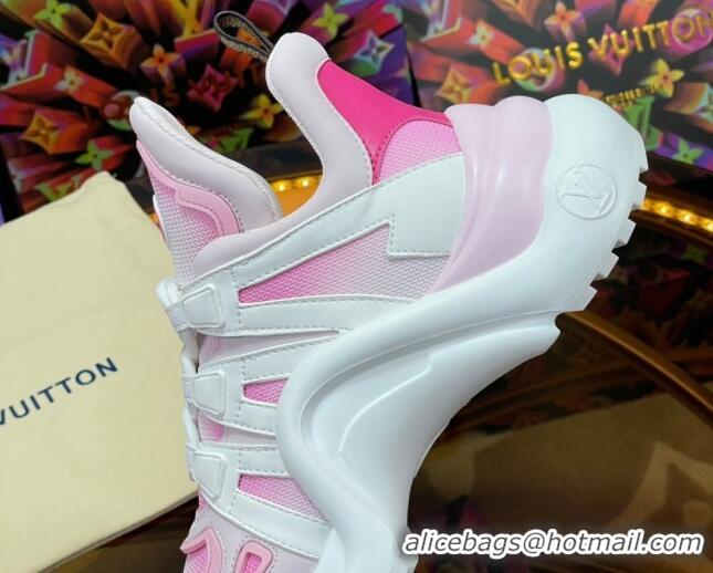 Luxurious Louis Vuitton LV Archlight Gradient Sneakers Pink 0719108