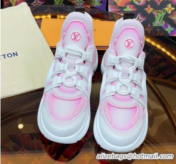 Luxurious Louis Vuitton LV Archlight Gradient Sneakers Pink 0719108