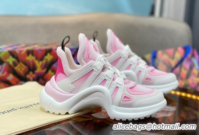 Luxurious Louis Vuitton LV Archlight Gradient Sneakers Pink 0719108