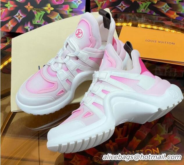 Luxurious Louis Vuitton LV Archlight Gradient Sneakers Pink 0719108