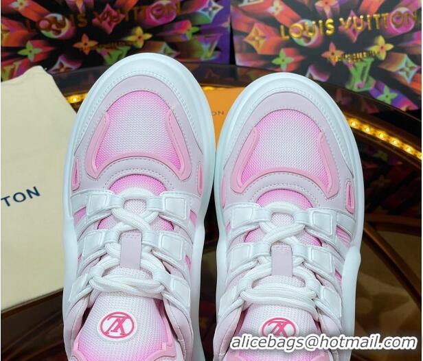 Luxurious Louis Vuitton LV Archlight Gradient Sneakers Pink 0719108