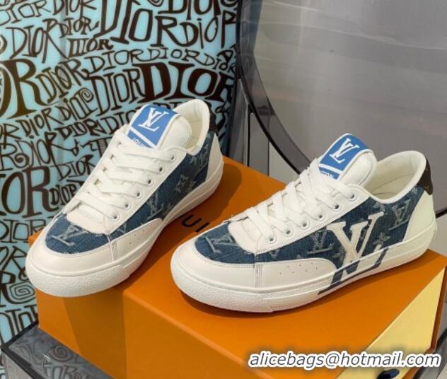 Best Product Louis Vuitton Charlie Low-top Sneakers Blue Denim 0719112