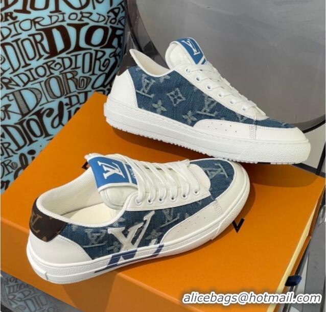 Best Product Louis Vuitton Charlie Low-top Sneakers Blue Denim 0719112