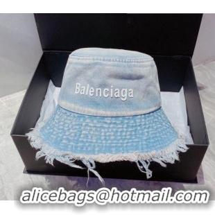 Unique Grade Balenciaga Denim Hat CH81708 Blue 2022