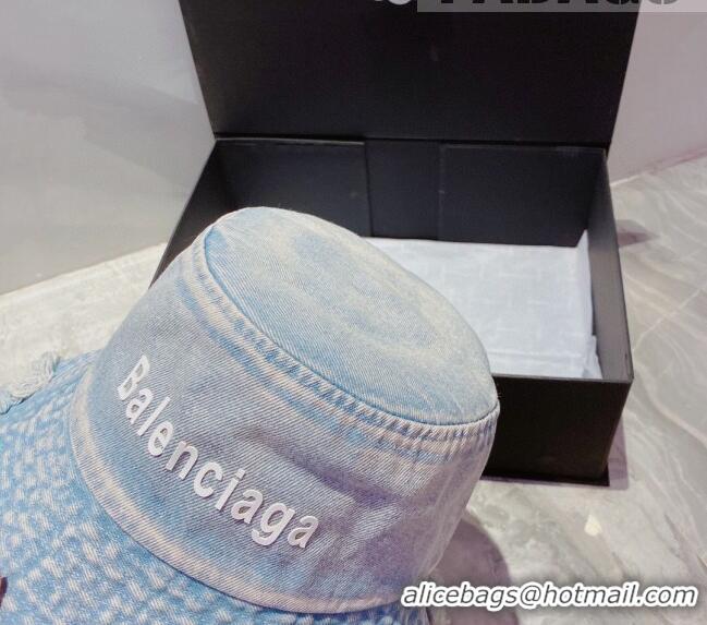 Unique Grade Balenciaga Denim Hat CH81708 Blue 2022