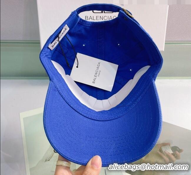 Unique Grade Balenciaga BB Baseball hat BA3125 Sky Blue 2022