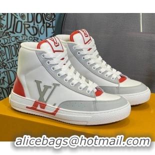 Best Price Louis Vuitton Charlie High-top Sneakers Red 0719115