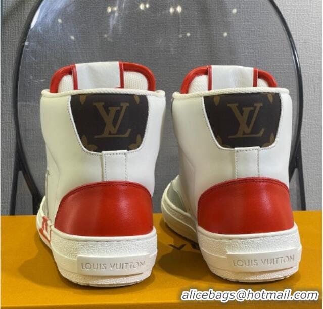 Best Price Louis Vuitton Charlie High-top Sneakers Red 0719115