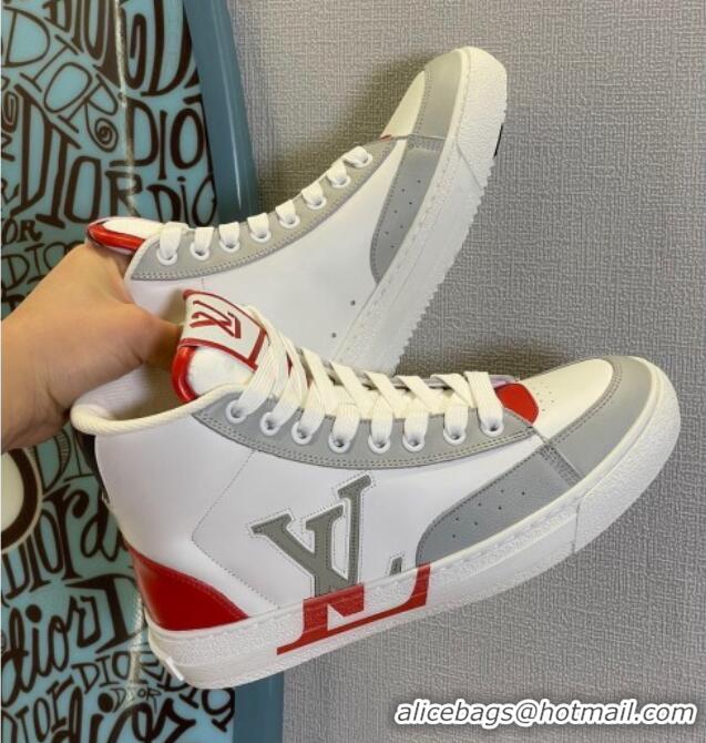 Best Price Louis Vuitton Charlie High-top Sneakers Red 0719115