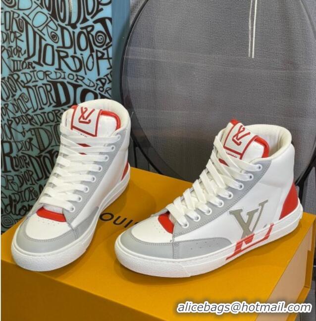 Best Price Louis Vuitton Charlie High-top Sneakers Red 0719115