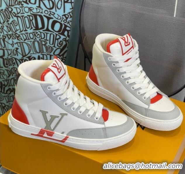 Best Price Louis Vuitton Charlie High-top Sneakers Red 0719115