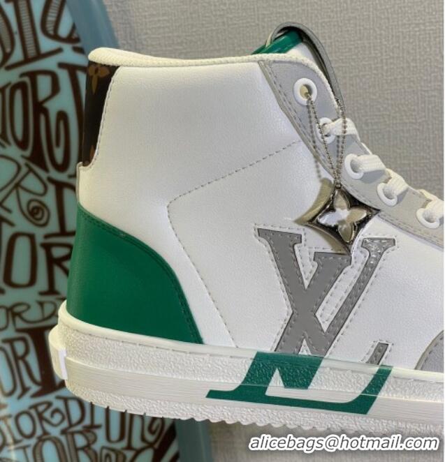 Sophisticated Louis Vuitton Charlie High-top Sneakers Green 0719117