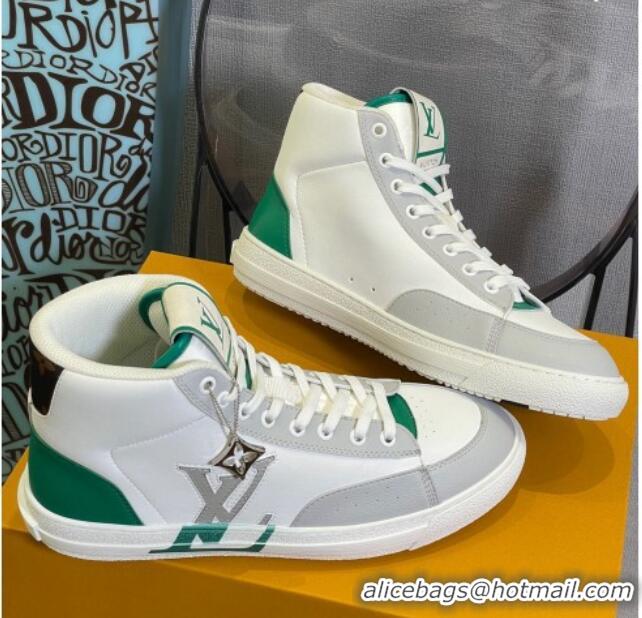 Sophisticated Louis Vuitton Charlie High-top Sneakers Green 0719117