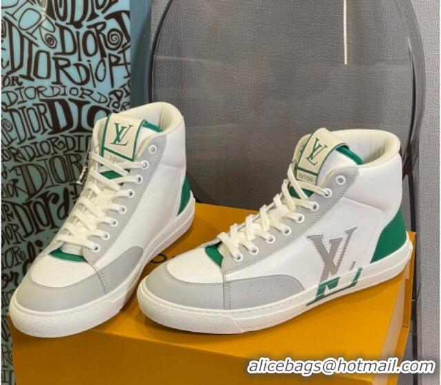 Sophisticated Louis Vuitton Charlie High-top Sneakers Green 0719117