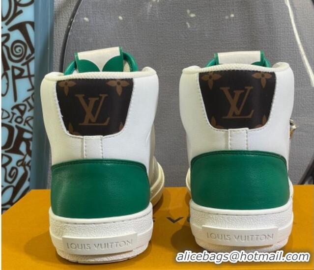 Sophisticated Louis Vuitton Charlie High-top Sneakers Green 0719117