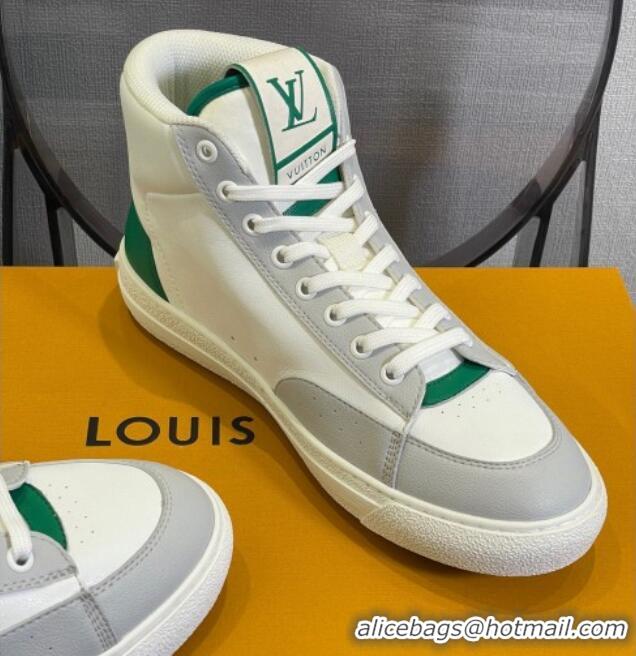 Sophisticated Louis Vuitton Charlie High-top Sneakers Green 0719117