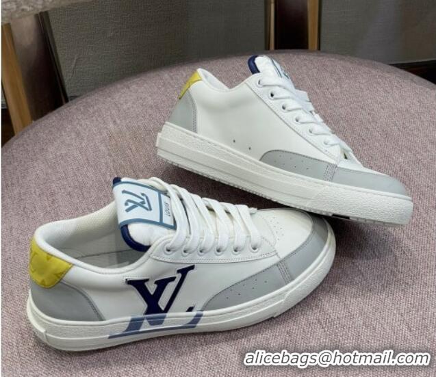 Good Quality Louis Vuitton Charlie Leather Low-top Sneakers Blue 0719118