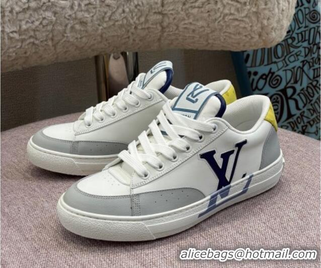 Good Quality Louis Vuitton Charlie Leather Low-top Sneakers Blue 0719118