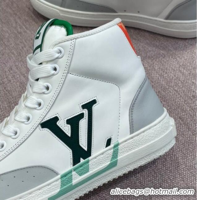 Best Product Louis Vuitton Charlie High-top Sneakers Green/Red 0719121