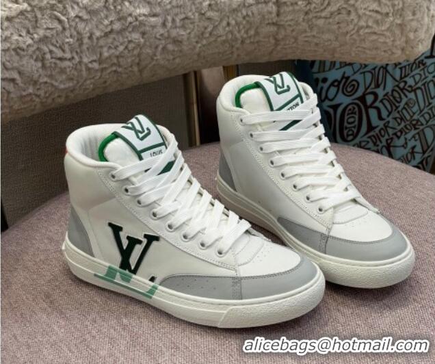 Best Product Louis Vuitton Charlie High-top Sneakers Green/Red 0719121