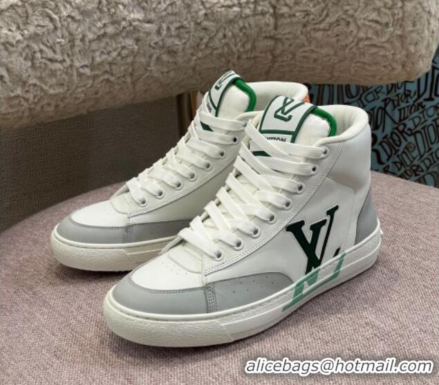 Best Product Louis Vuitton Charlie High-top Sneakers Green/Red 0719121