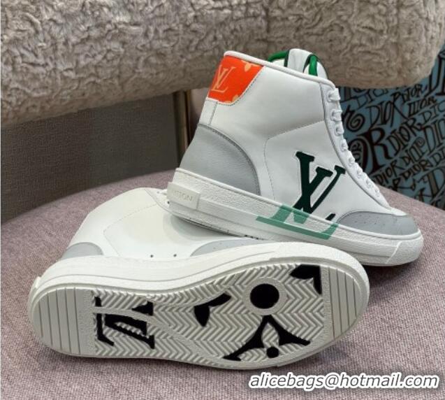 Best Product Louis Vuitton Charlie High-top Sneakers Green/Red 0719121