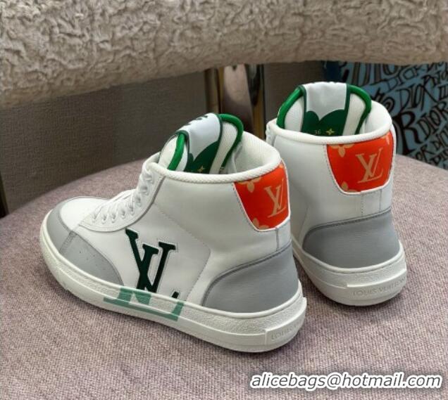 Best Product Louis Vuitton Charlie High-top Sneakers Green/Red 0719121