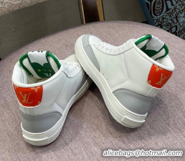 Best Product Louis Vuitton Charlie High-top Sneakers Green/Red 0719121