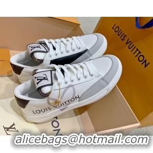 Stylish Louis Vuitton Charlie LOVE Low-top Sneakers White/Grey 072001