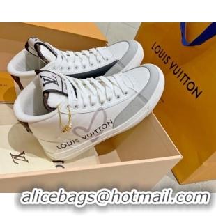 Grade Quality Louis Vuitton Charlie LOVE High-top Sneakers White/Grey 072002