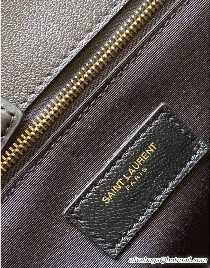 Promotional SAINT LAURENT MONOGRAM CHAIN WALLET IN LEATHER 629246 Black