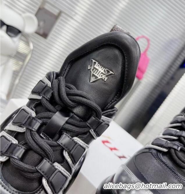 Best Product Louis Vuitton LV Archlight Leather Sneakers 81906 Black/Silver 0819063