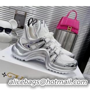 Pretty Style Louis Vuitton LV Archlight Mesh Sneakers 81907 Silver/White